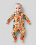 Funny Halloween Highland Cow Bamboo Convertible Zippy