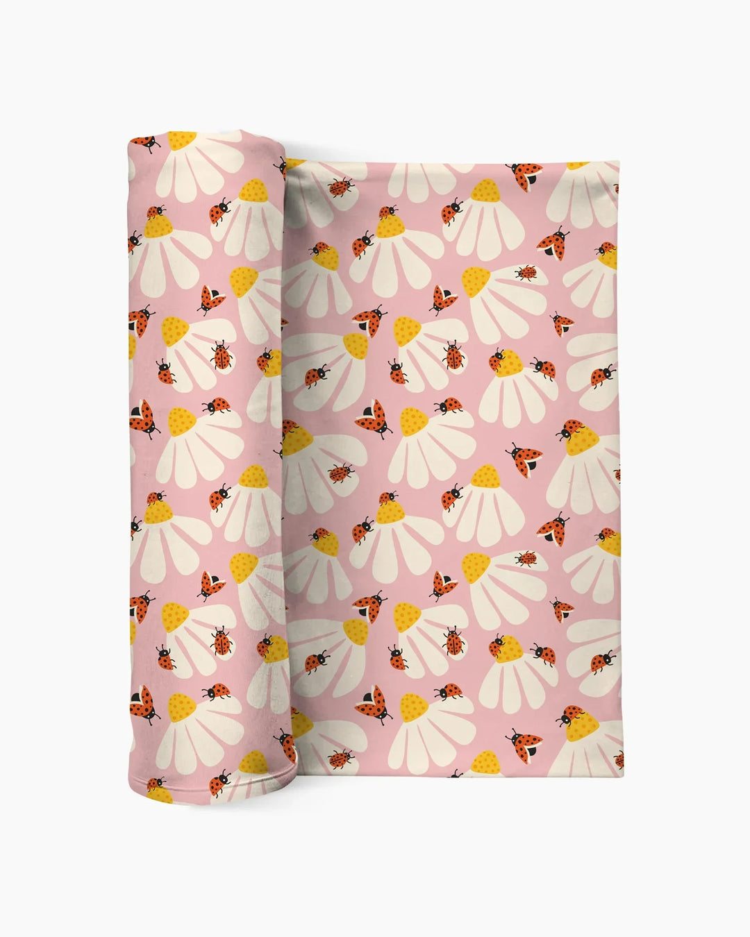 Lucky Little Bug swaddle blanket