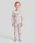 Pink North Pole Wonderland Bamboo Two Piece Long Sleeve Pajama Set