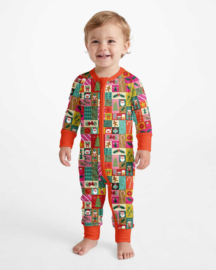 Maximalist Christmas Collage Bamboo Convertible Zippy