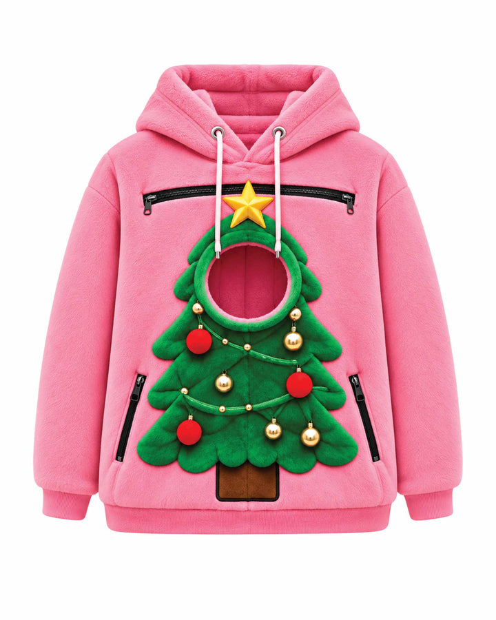Christmas Tree Animals Carrier Hoodie