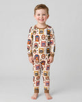Vintage Cat Portraits Bamboo Two Piece Long Sleeve Pajama Set