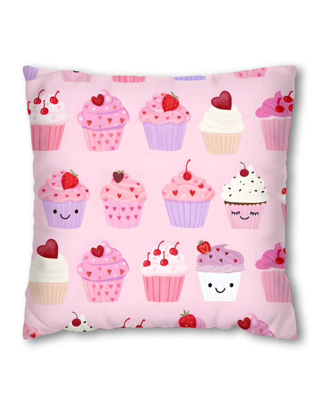 Valentine Emotional Cupcakes Bamboo Pillow Case