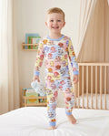 Kawaii Cow Bamboo Two Piece Long Sleeve Pajama Set