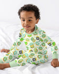 St. Patrick's Day Donut Bamboo Two Piece Long Sleeve Pajama Set