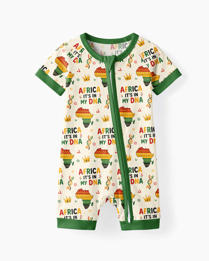Africa It's In My DNA Bamboo Shorty Zippy