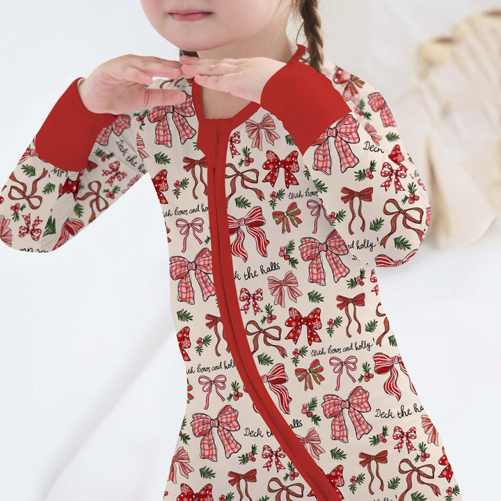 Coquette Christmas Bows Bamboo Convertible Zippy