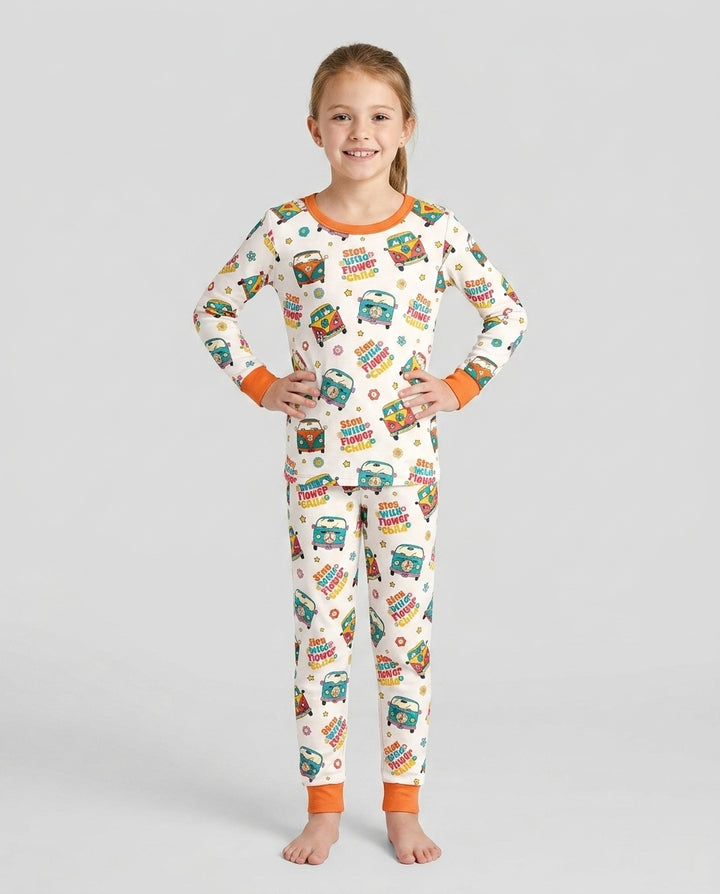 Template Bamboo Two Piece Long Sleeve Pyjamas Set