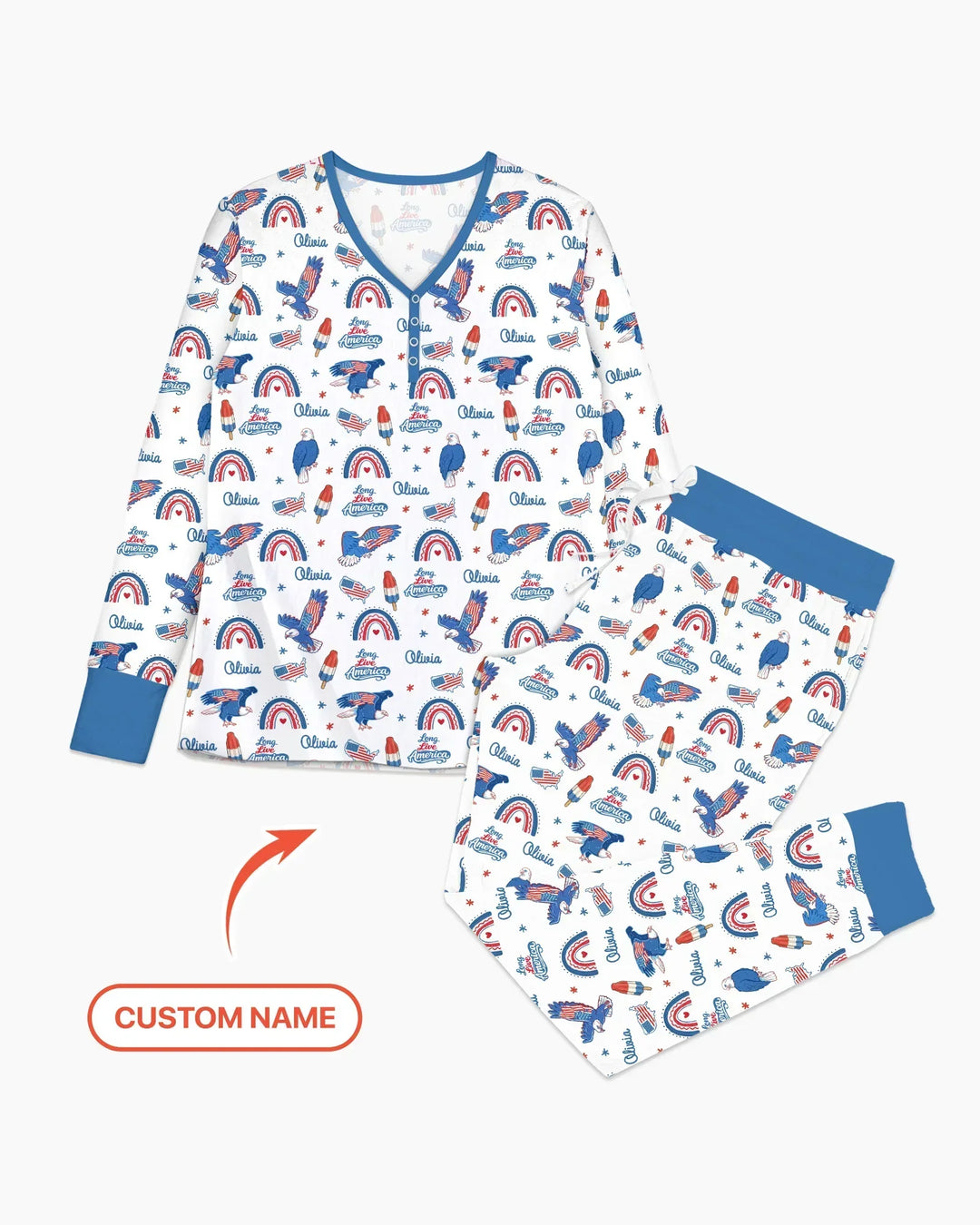 Long Live America Bamboo Women Pajama Set
