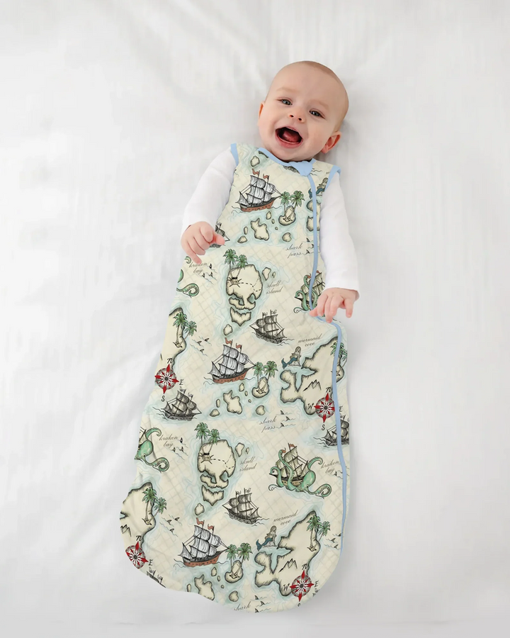 Pirate Treasure Map Quest Bamboo Sleep Bag