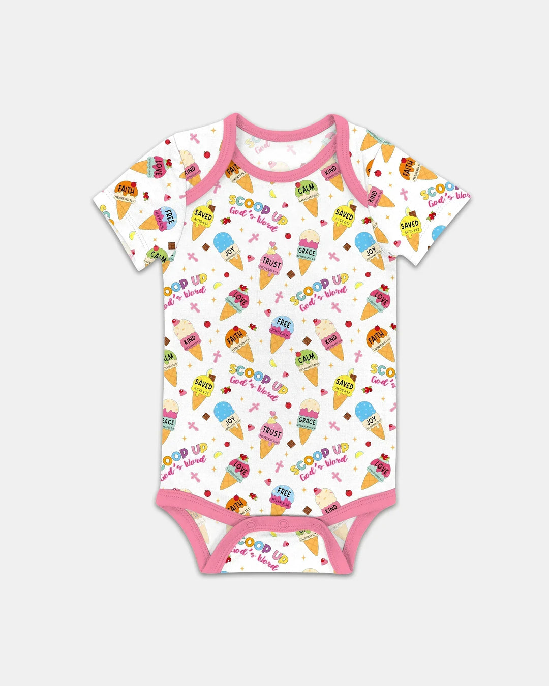 Ice Cream Summer Christian  Bamboo Bodysuit