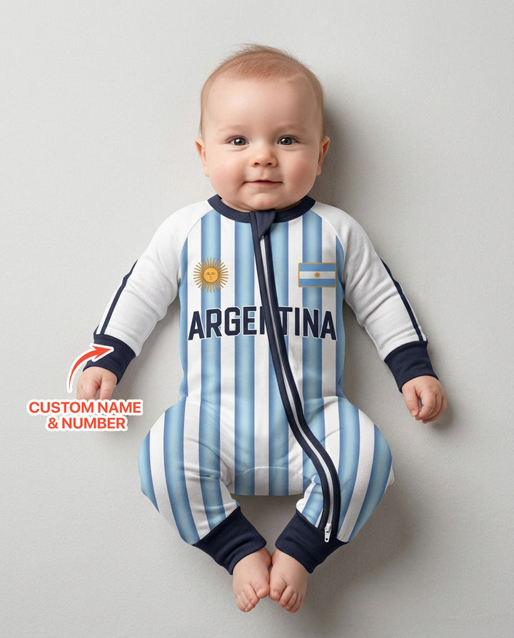 Custom Name Argentina Spirit Bamboo Convertible Zippy
