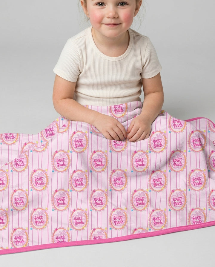 Custom Grade School Sweetie Bamboo Blanket
