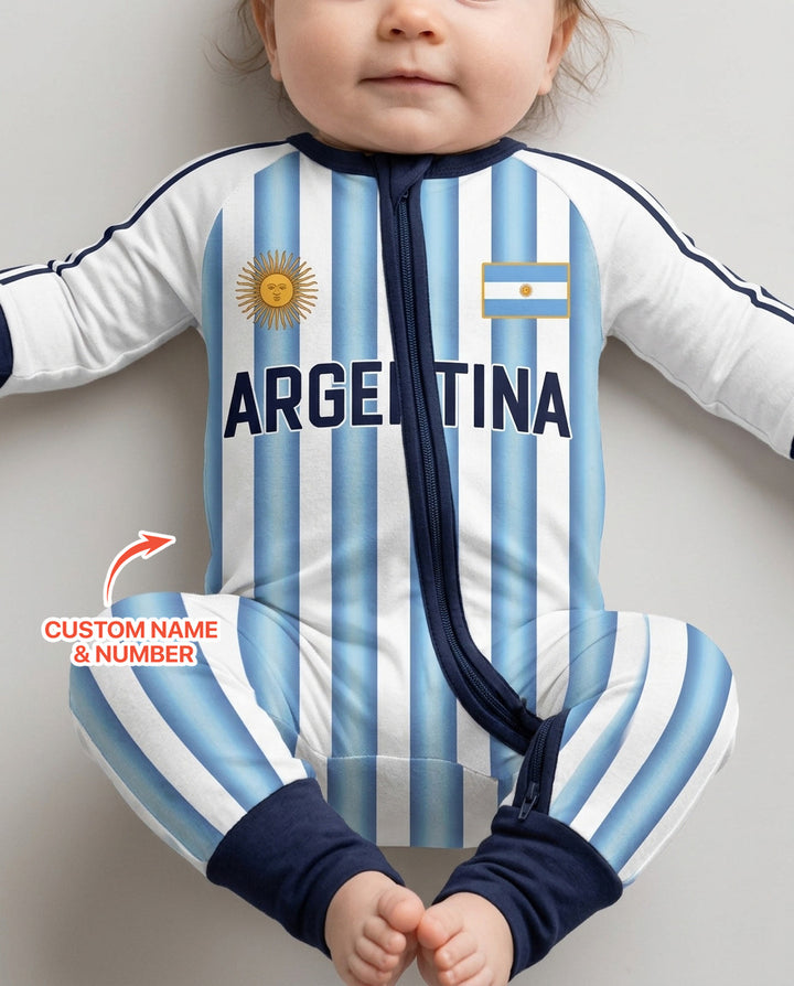 Custom Name Argentina Spirit Bamboo Convertible Zippy
