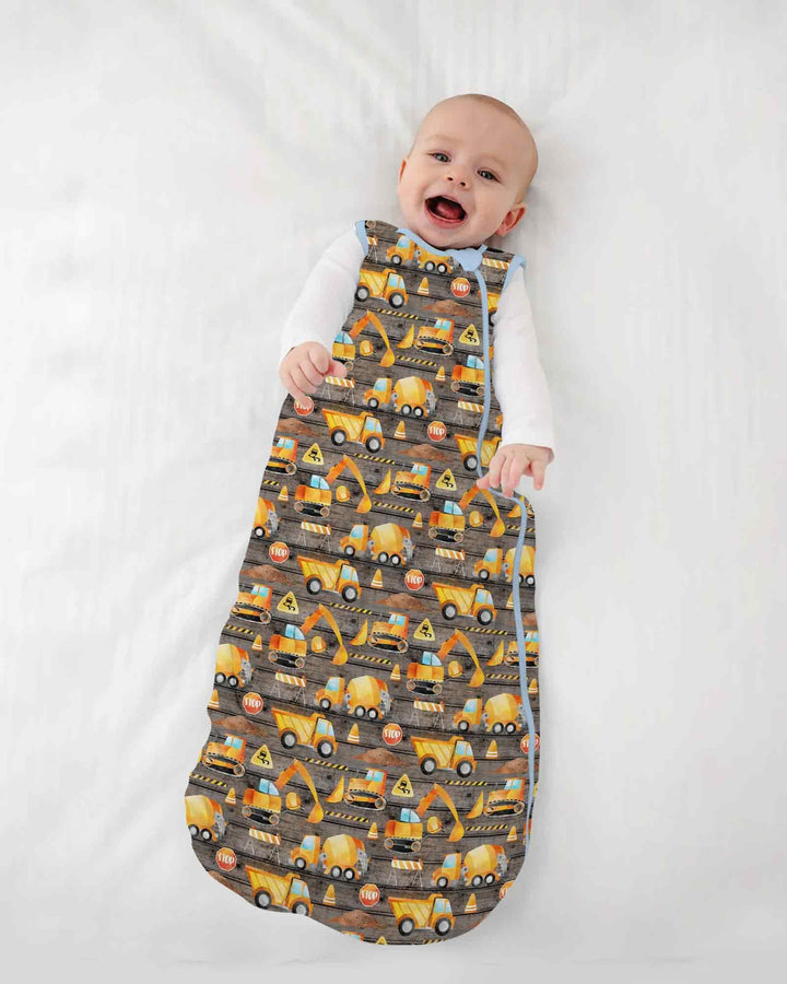 Construction Vehicles Bamboo Sleep Bag