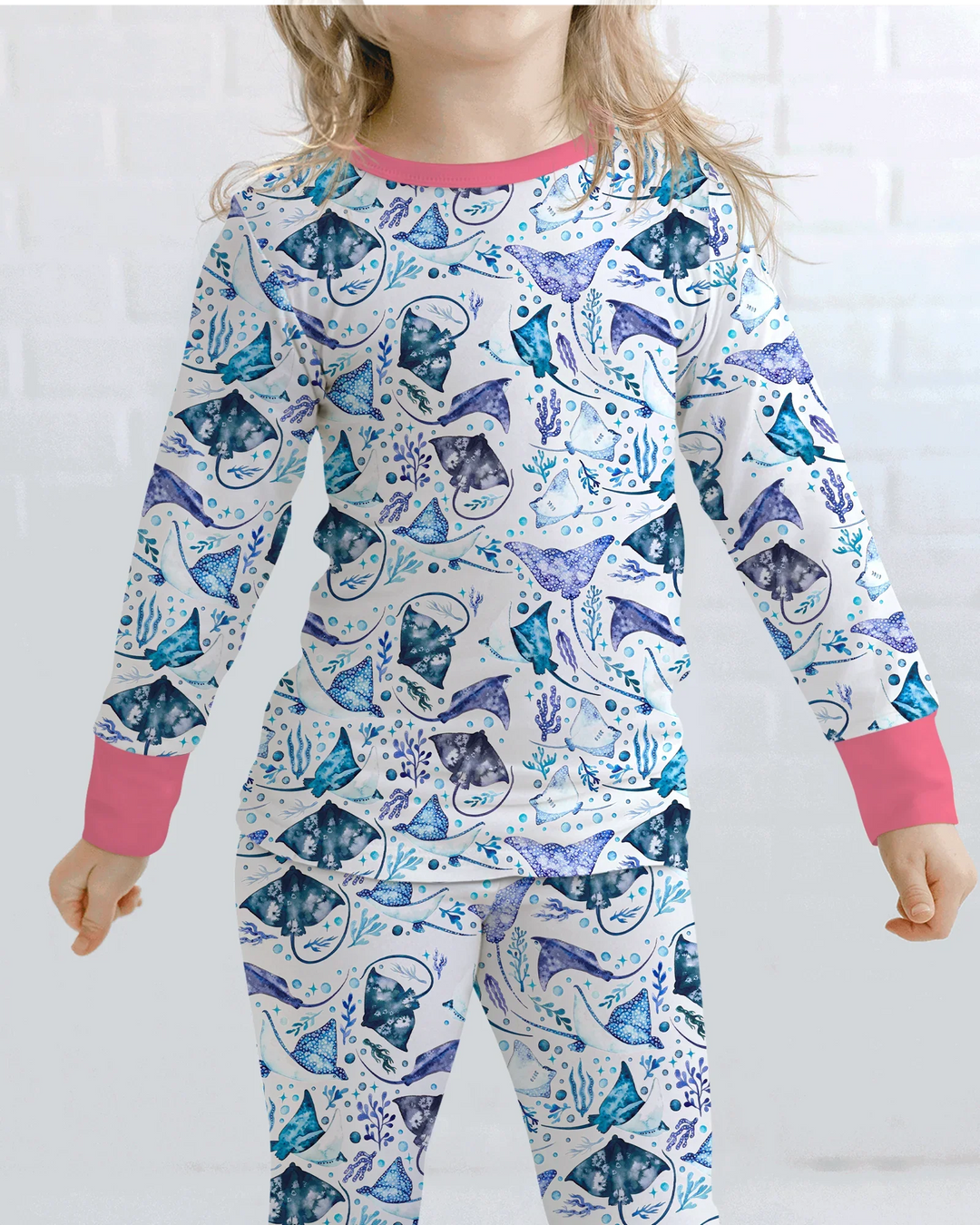 Ocean Dreams Drift Bamboo Two Piece Long Sleeve Pajama Set
