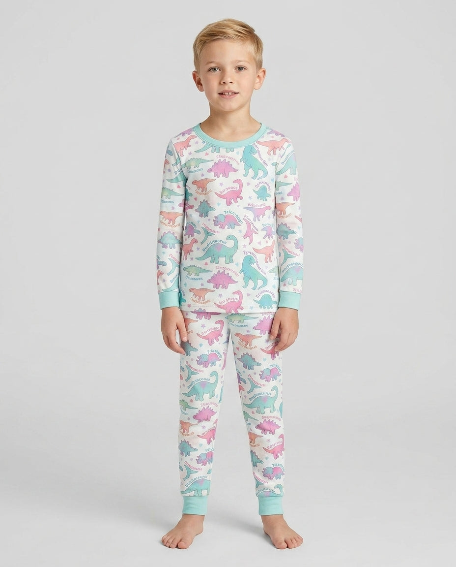 Template Bamboo Two Piece Long Sleeve Pyjamas Set