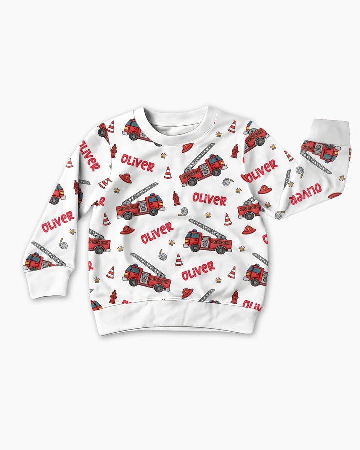 Custom Name Future Firefighters Bamboo Crewneck Sweatshirt