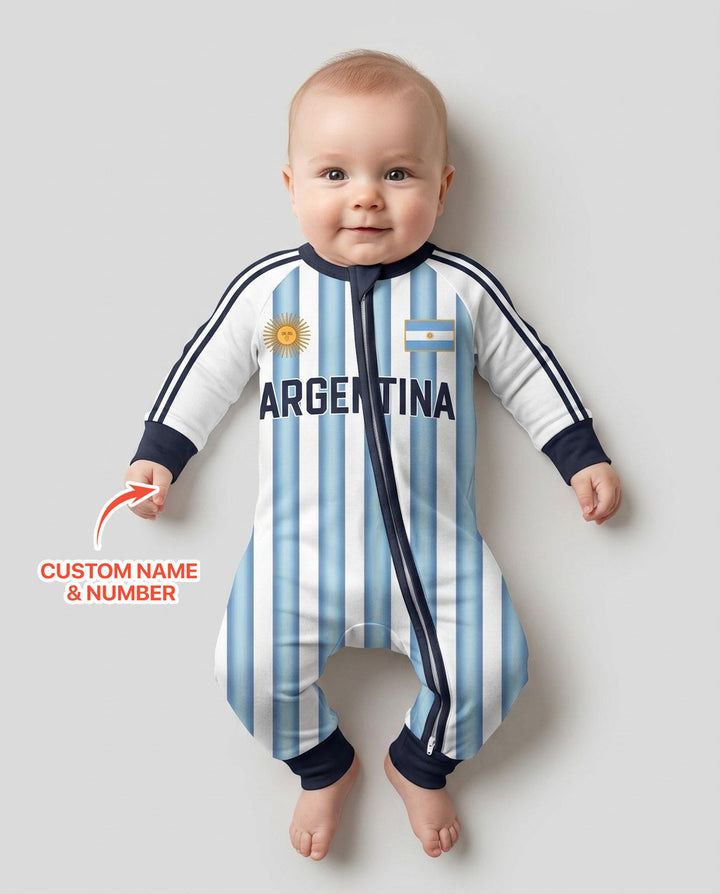 Custom Name Argentina Spirit Bamboo Convertible Zippy
