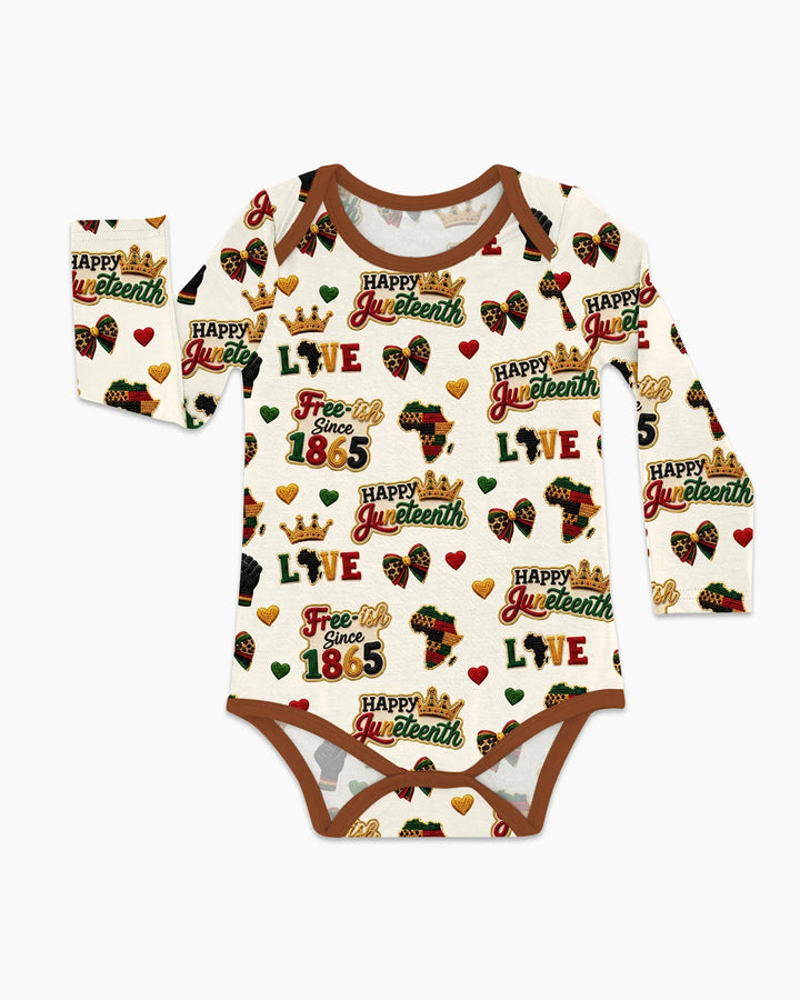 Juneteenth Free-ish Since 1865 Bamboo Bodysuit