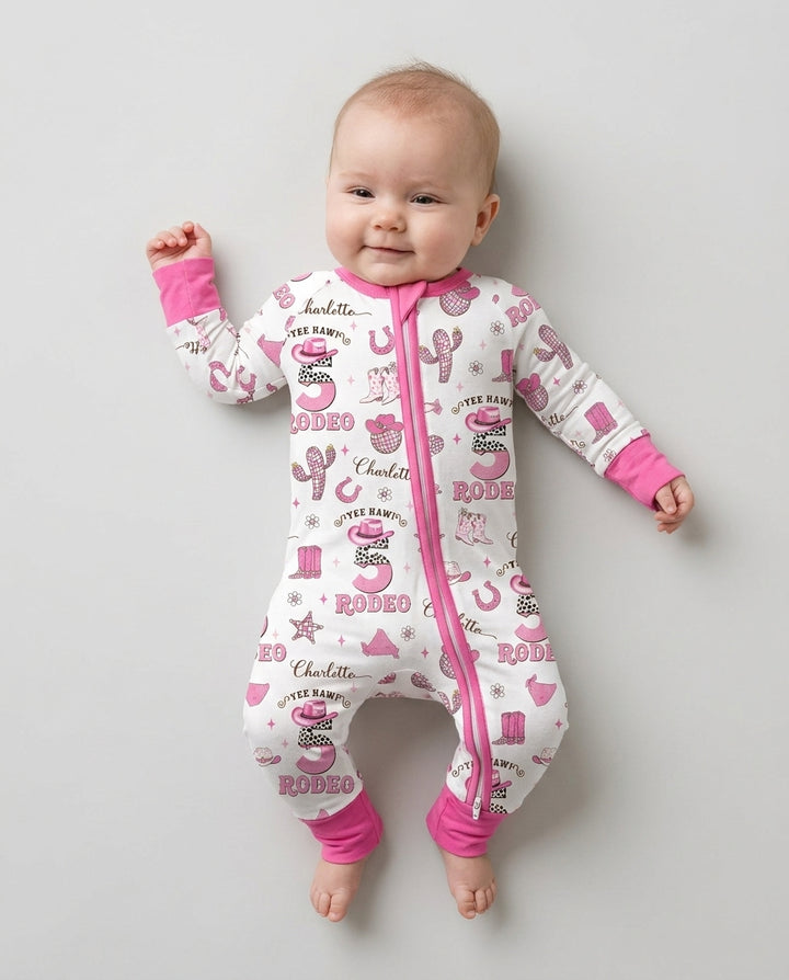 Personalized Birthday Rodeo Bamboo Convertible Zippy