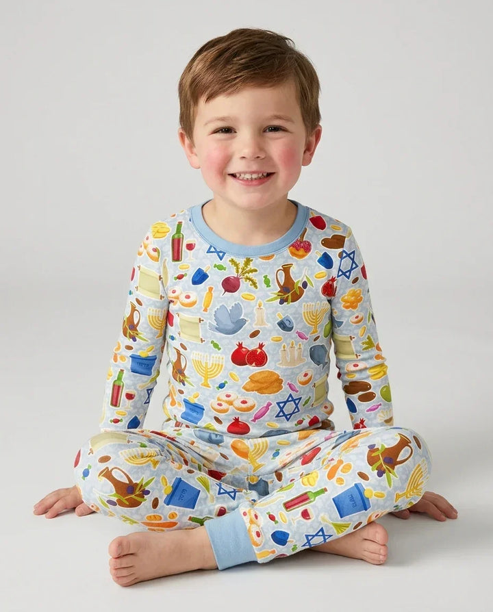 Shana Tovah Bamboo Two Piece Long Sleeve Pajama Set