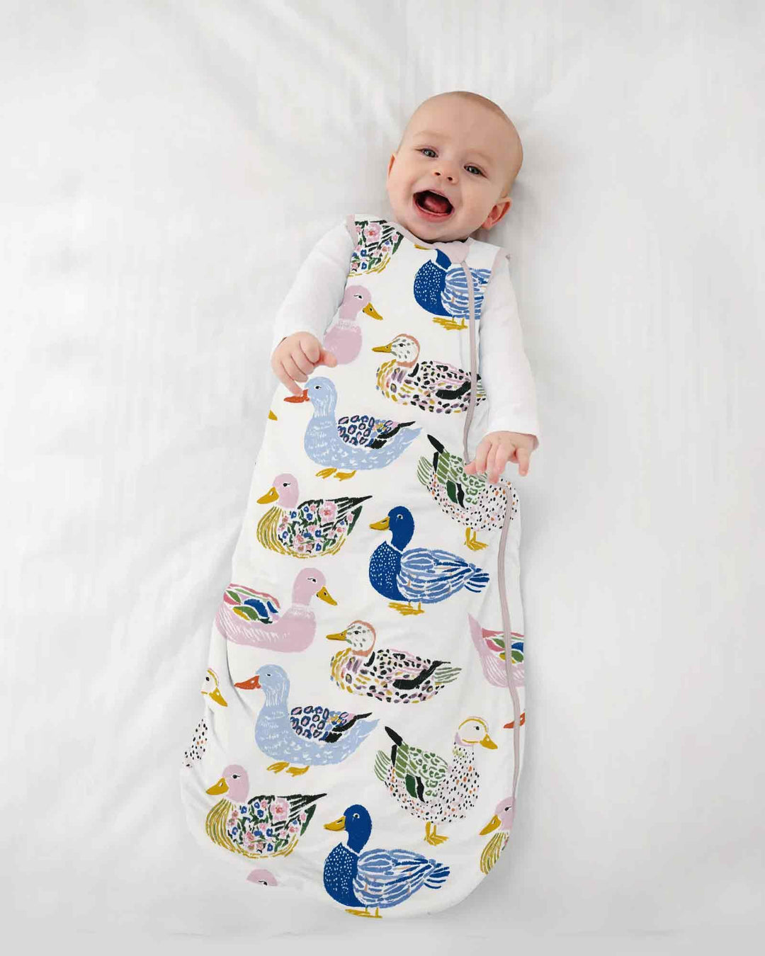Whimsical Garden Ducks Bamboo Sleep Bag