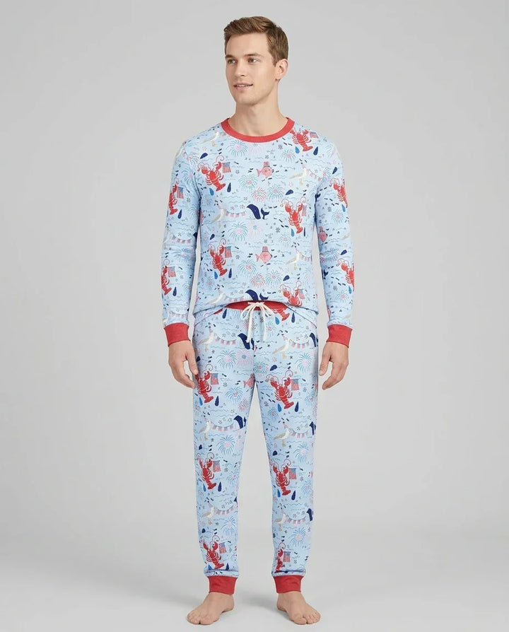 250 Summers Strong Matching Family Bamboo Men's Pajama Set