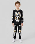 Halloween Skeleton Candy Bamboo Two Piece Long Sleeve Pajama Set