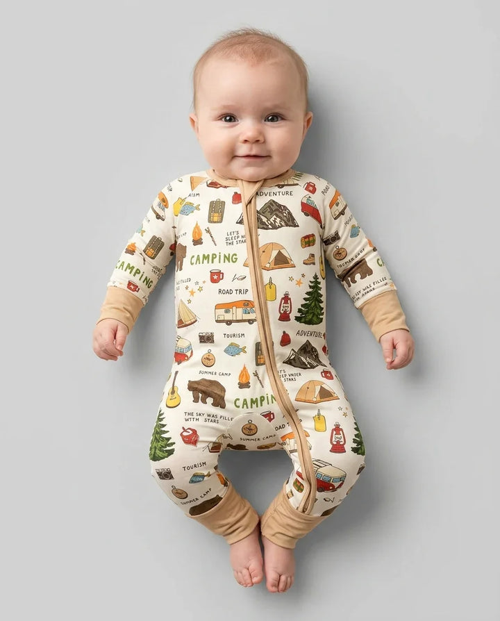 Outdoor Camping Adventure Family Matching Bamboo Convertible Zippy