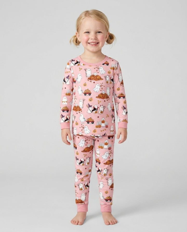 Halloween Town  Bamboo Two Piece Long Sleeve Pajama Set