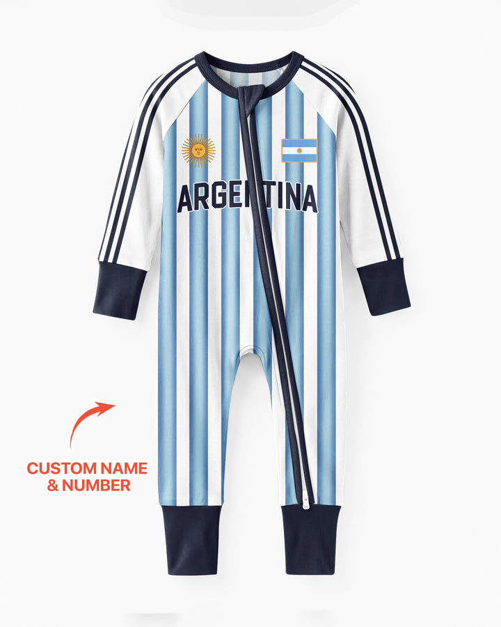 Custom Name Argentina Spirit Bamboo Convertible Zippy