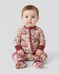 Fall Pumpkin Toile Family Matching Bamboo Convertible Zippy