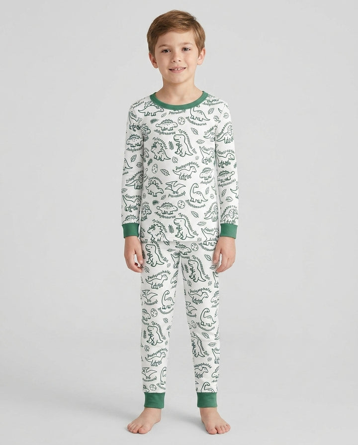 Template Bamboo Two Piece Long Sleeve Pyjamas Set
