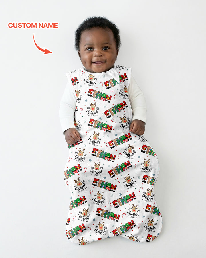 Custom Name "My First Christmas 2026" - Bamboo Sleep Bag (G)