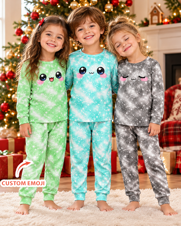 Cute Dumplings Emoji Gift For Squishy Hunter Bamboo Two Piece Long Sleeve Pajama Set