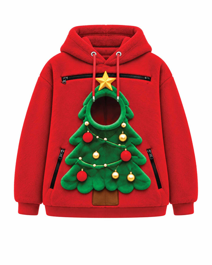 Christmas Tree Animals Carrier Hoodie