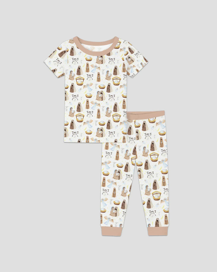 Holy Family Bamboo Two Piece Short Sleeve Pajama Set