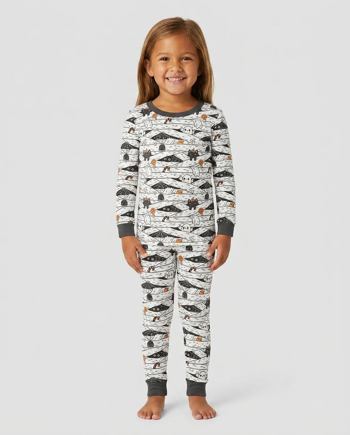 Template Bamboo Two Piece Long Sleeve Pyjamas Set