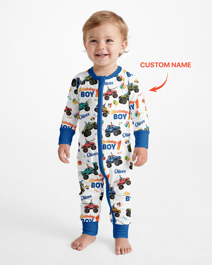 Monster Truck Birthday Party Bamboo Convertible Zippy