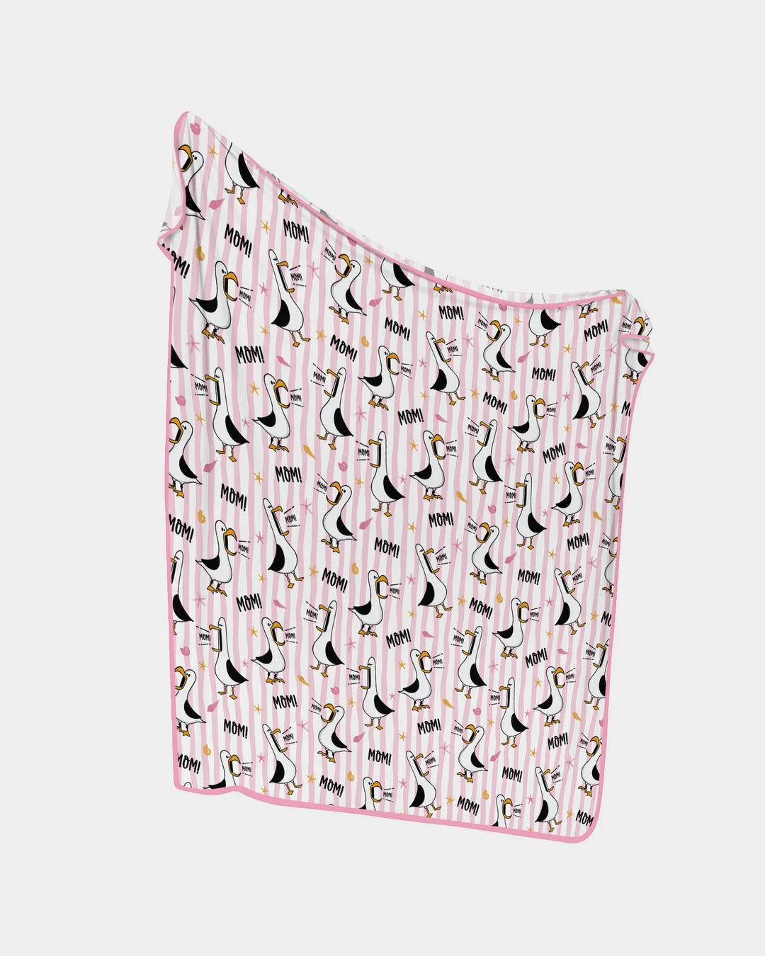 Seagull mom Mom MOM Bamboo Blanket