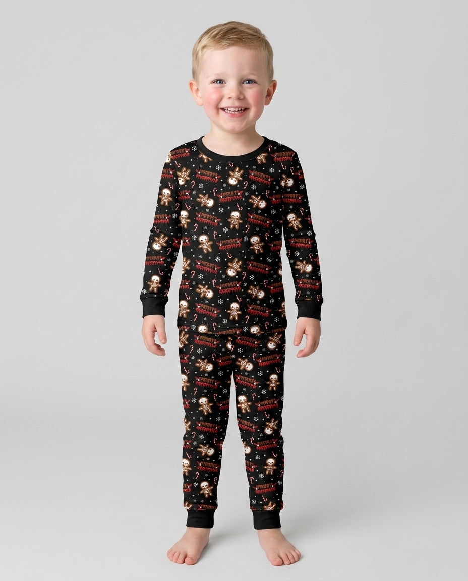 Merry Creepmas Cookies Bamboo Two Piece Long Sleeve Pajama Set