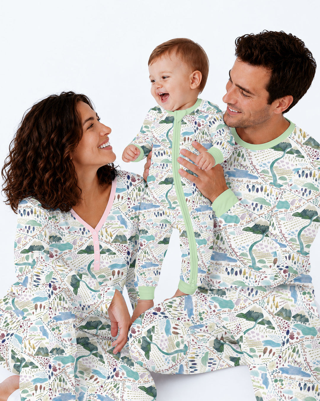 Whimsical Psalms 23 Map Bamboo Convertible Zippy