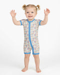 Pastel Halloween Jack O Lanterns Bamboo Shorty Zippy