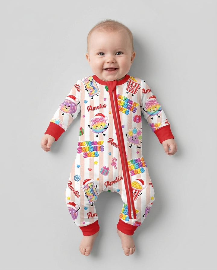 Custom Name The Year of Squishies 2026 Bamboo Convertible Zippy