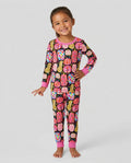 Funky Fall Pumpkins Bamboo Two Piece Long Sleeve Pajama Set