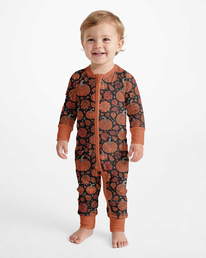 Retro Halloween Pumpkins Bamboo Convertible Zippy