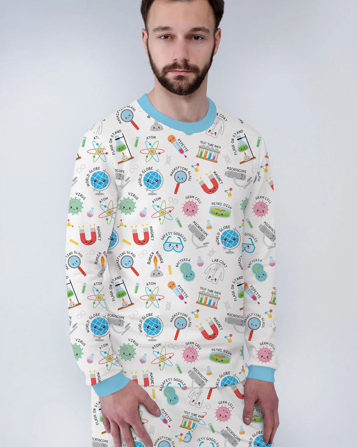 Science Fun Family Matching Bamboo Men's Pajama Set