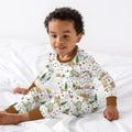 Construction Christmas Cookie Bamboo Two Piece Long Sleeve Pajama Set