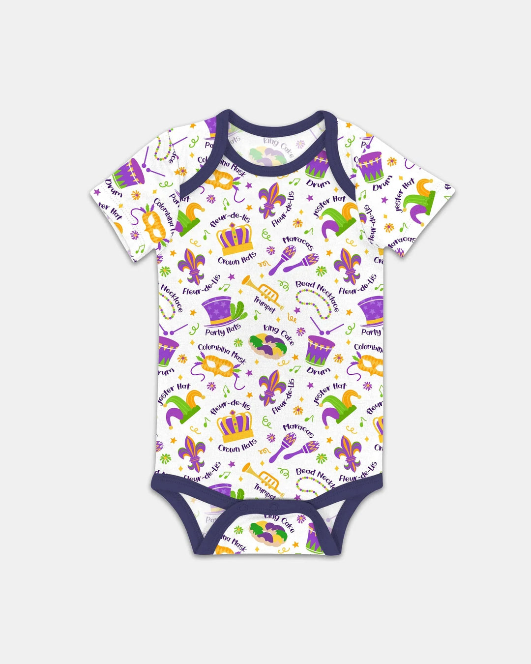 Mardi Gras Family Matching Bamboo Bodysuit